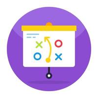 An icon design of business strategy vector