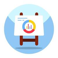 Unique design icon of business presentation vector