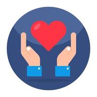 Unique design icon of heart care vector