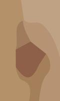 Simple brown abstract background vector