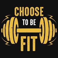 Gym tshirt design vector