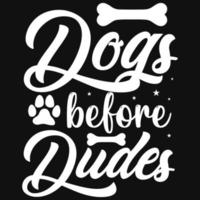 diseño de camiseta de perros vector