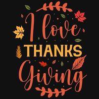 Thanksgiving tshirt design vector