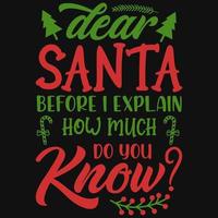 Awesome Christmas tshirt design vector