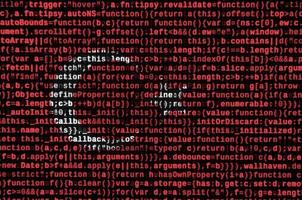 Turkey flag  is depicted on the screen with the program code. The concept of modern technology and site development photo