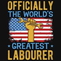 Labor day tshirt design vector