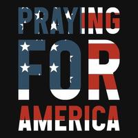 Praying for America tshirt design vector
