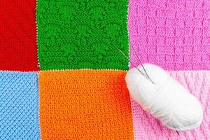 texture of knitted fabric, background. photo