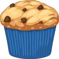 A chocolate muffin isolated vector