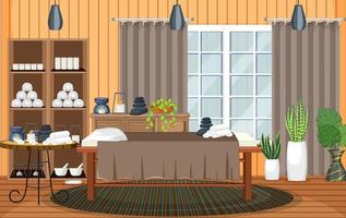 Interior Spa Room Scene vector