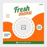 food or drink promotion social media template Free Vector