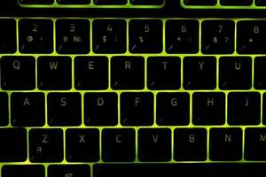 teclado retroiluminado negro foto