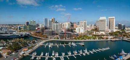 Panorama aerial view of San Diego skyline and Waterfront photo