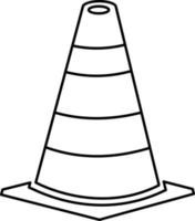 Traffic Cone icon isolate on white background. vector