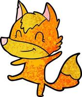 Vector fox character in cartoon style