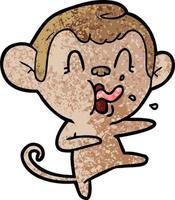 Vector monkey character in cartoon style