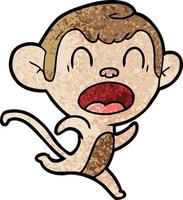 Vector monkey character in cartoon style