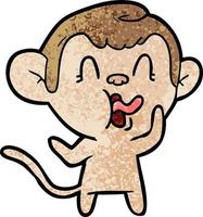 Vector monkey character in cartoon style