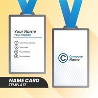 name card design set template for company corporate style. vector