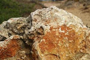 Texture of large stones and mountain rocks. photo