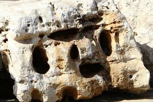 Texture of large stones and mountain rocks. photo