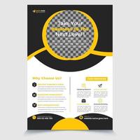 Professional Corporate flyer design template vector