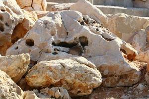 Texture of large stones and mountain rocks. photo
