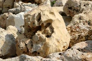 Texture of large stones and mountain rocks. photo