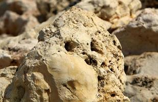 Texture of large stones and mountain rocks. photo