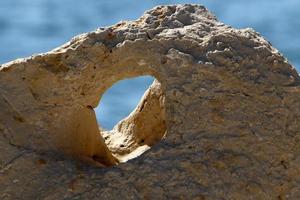 Texture of large stones and mountain rocks. photo