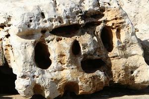 Texture of large stones and mountain rocks. photo