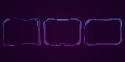 overlay streaming frame with gradient color design vector