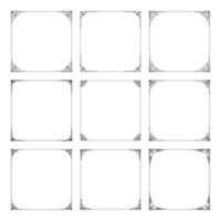 Classical Ornamental Square Border vector