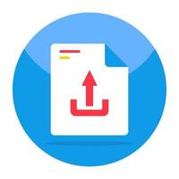 Creative design icon of file upload vector