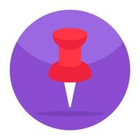 A perfect design icon of pushpin vector