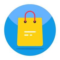 Trendy vector design of shopping bag