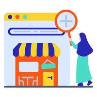 web store business vector