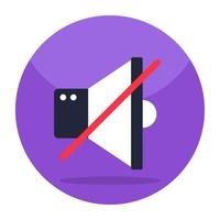 Creative design icon of no volume vector