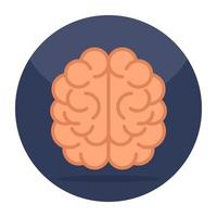 icono de diseño moderno del cerebro vector