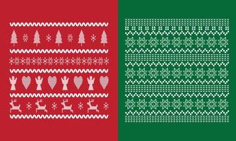 Christmas pattern festive pixel vector