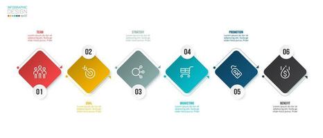 Timeline chart business infographic template. vector