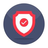 Unique design icon of security shield vector