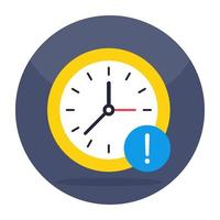 An icon design of time error vector