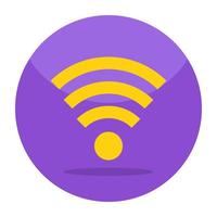 An icon design of wifi signal vector