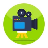 icono de diseño moderno de cámara de video vector
