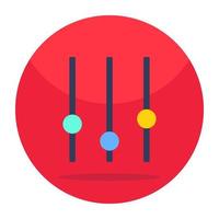 Editable design icon of volume equalizer vector