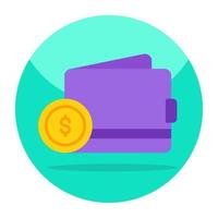 Creative design icon of wallet vector