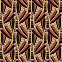 Abstract lines geometric ornament seamless pattern. Wave mosaic geometric endless wallpaper. vector