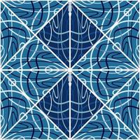 Arabic style mosaic seamless pattern. Decorative abstract lines ornament. vector