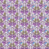 Seamless pattern in the form of a mosaic in retro style. Decorative abstract vintage ornament. vector